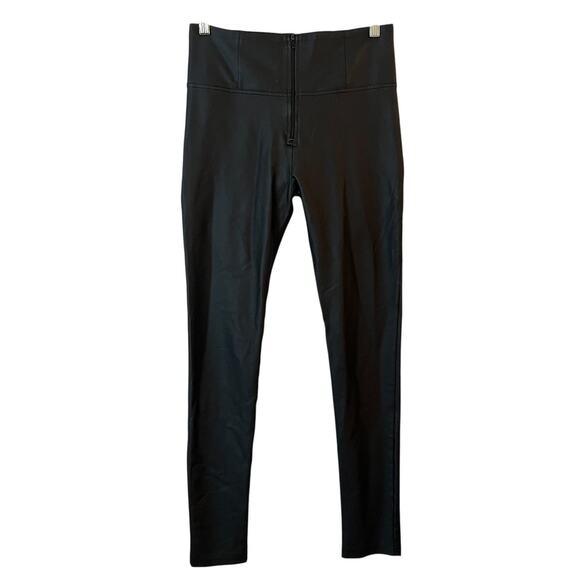 Freddy WR.UP Pants Womens Size 4 Black Coated Skinny Leggings Faux Leather - Picture 1 of 7
